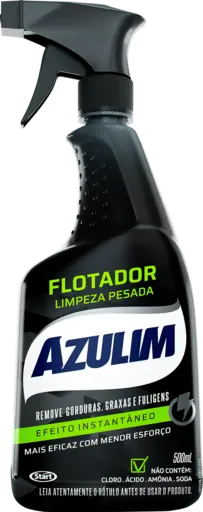 Frasco preto do Flotador Azulim Spray 500 ml da Start Química, com borrifador